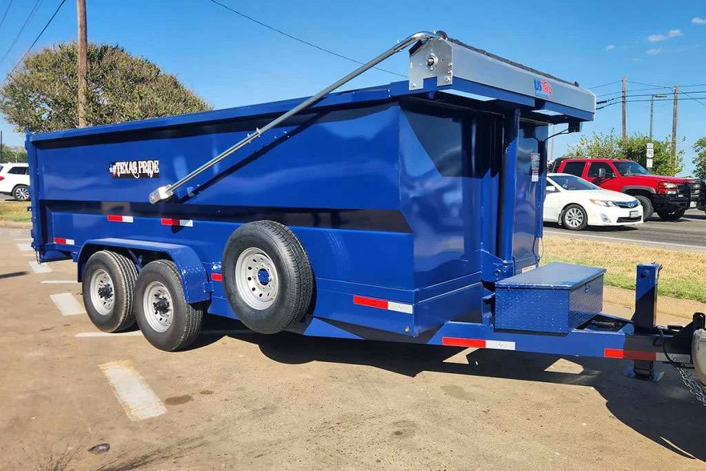 Dump Trailer - 16x7x4 w/ Automatic Tarp, Spreader Gate