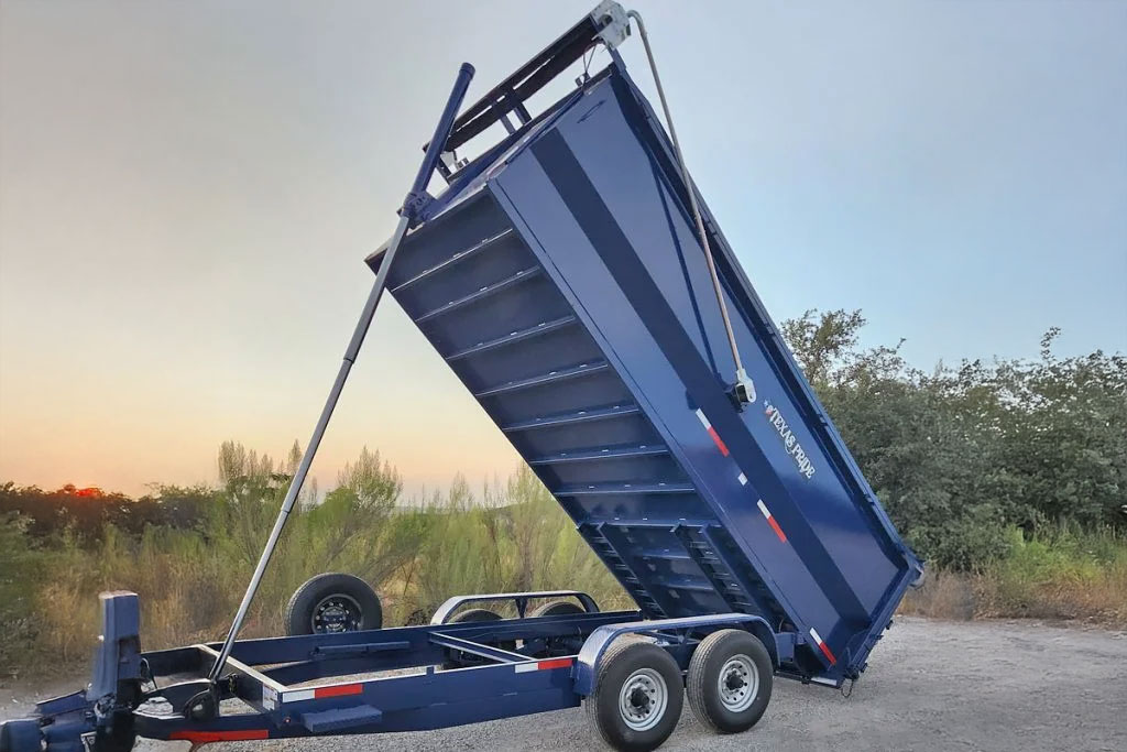 Dump Trailer - 16x7x4 w/ Automatic Tarp, Spreader Gate