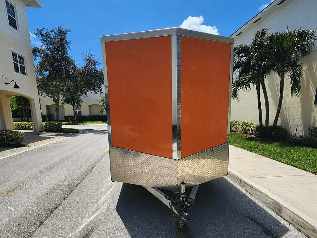 Motorcycle Trailer - 20 ft Aluminum V Nose