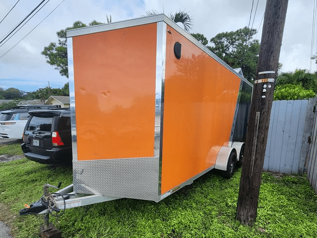 Motorcycle Trailer - 20 ft Aluminum V Nose
