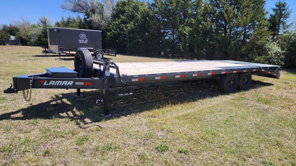 Equipment Trailer - Lamar Flatbed BP Deckover Equipment 8.5x24