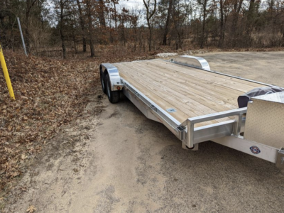 20' Aluminum Flatbed Car Hauler with Winch