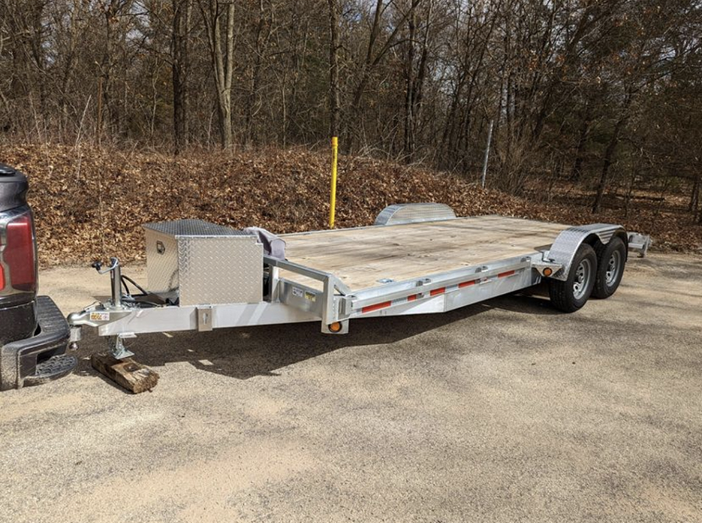 20' Aluminum Flatbed Car Hauler with Winch