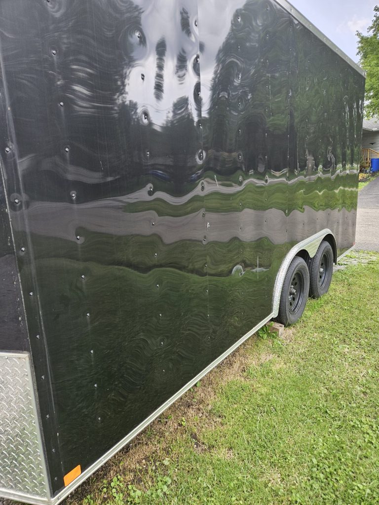 New 18' Enclosed Car Hauler Box Trailer