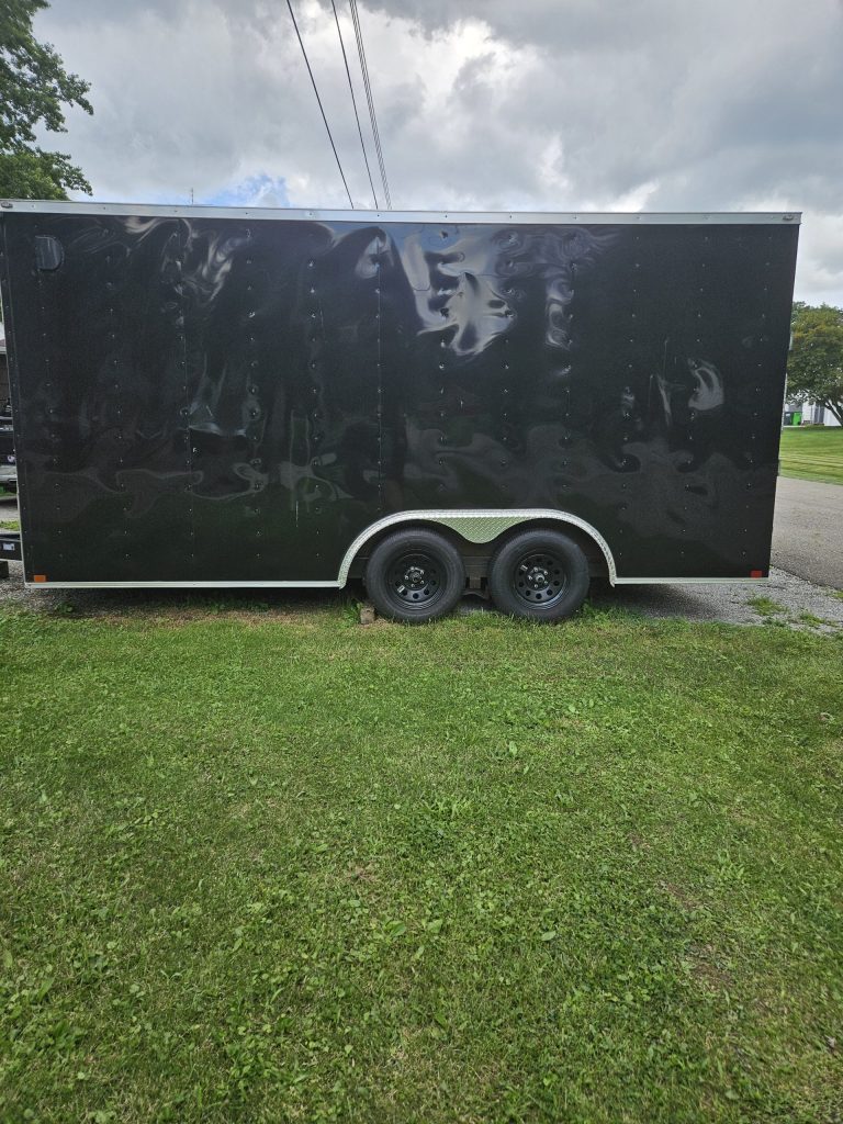 New 18' Enclosed Car Hauler Box Trailer