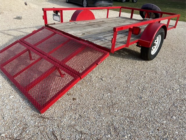 6x10 Utility, drop rear loading ramp