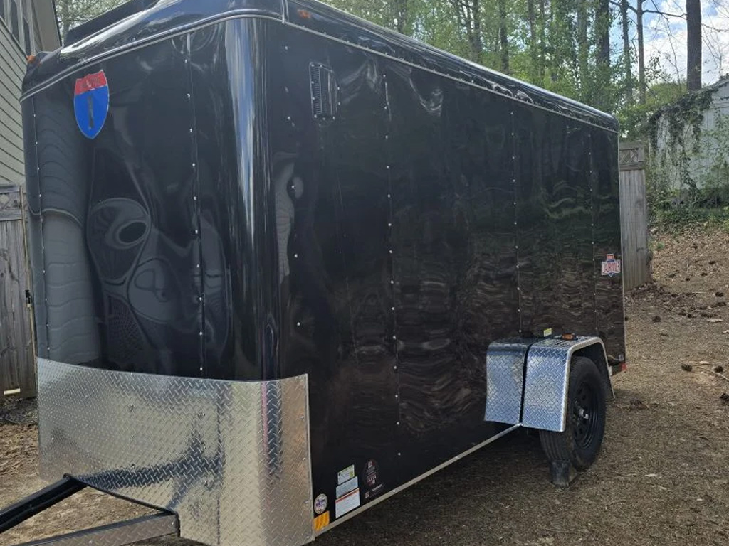 6x12 Enclosed 2024 Trailer with Hitch