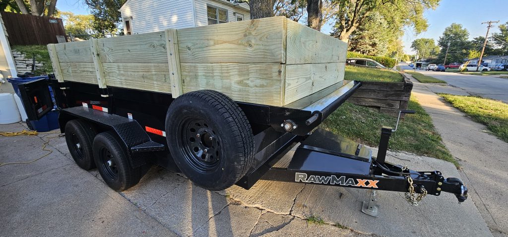12' 10k RawMaxx Dump trailer