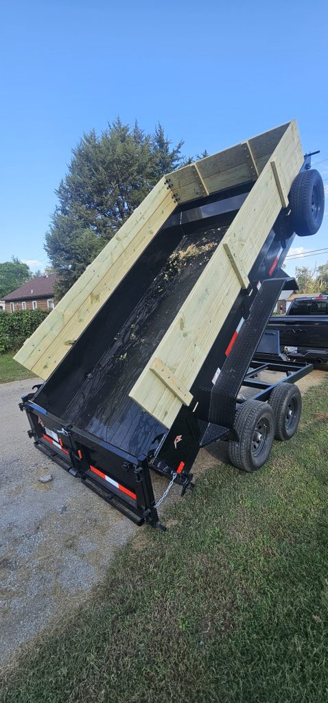 12' 10k RawMaxx Dump trailer