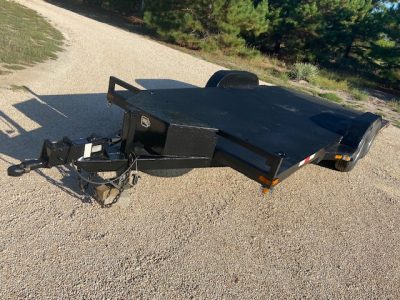18ft Dovetail Car Hauler with Slide-In Ramps