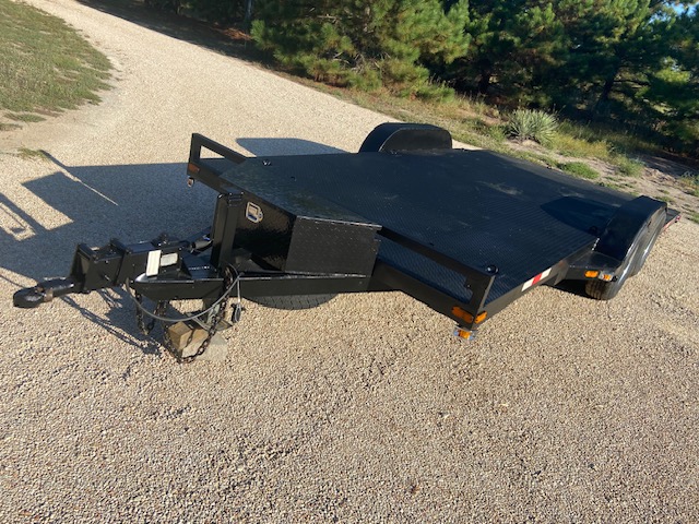 18ft Dovetail Car Hauler with Slide-In Ramps
