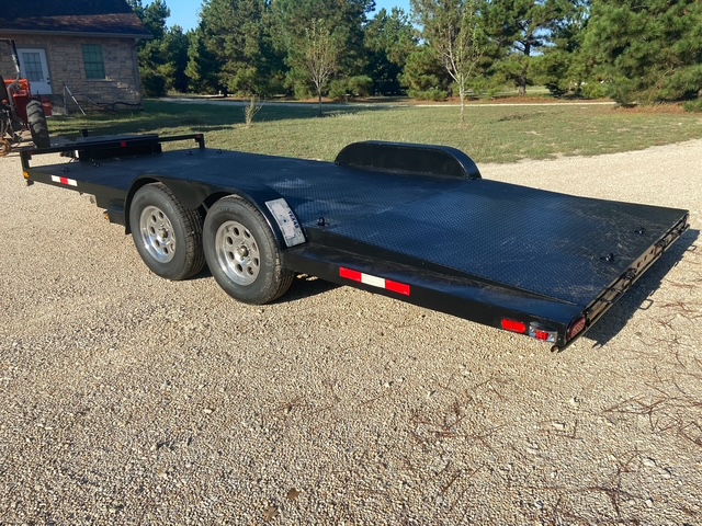 18ft Dovetail Car Hauler with Slide-In Ramps