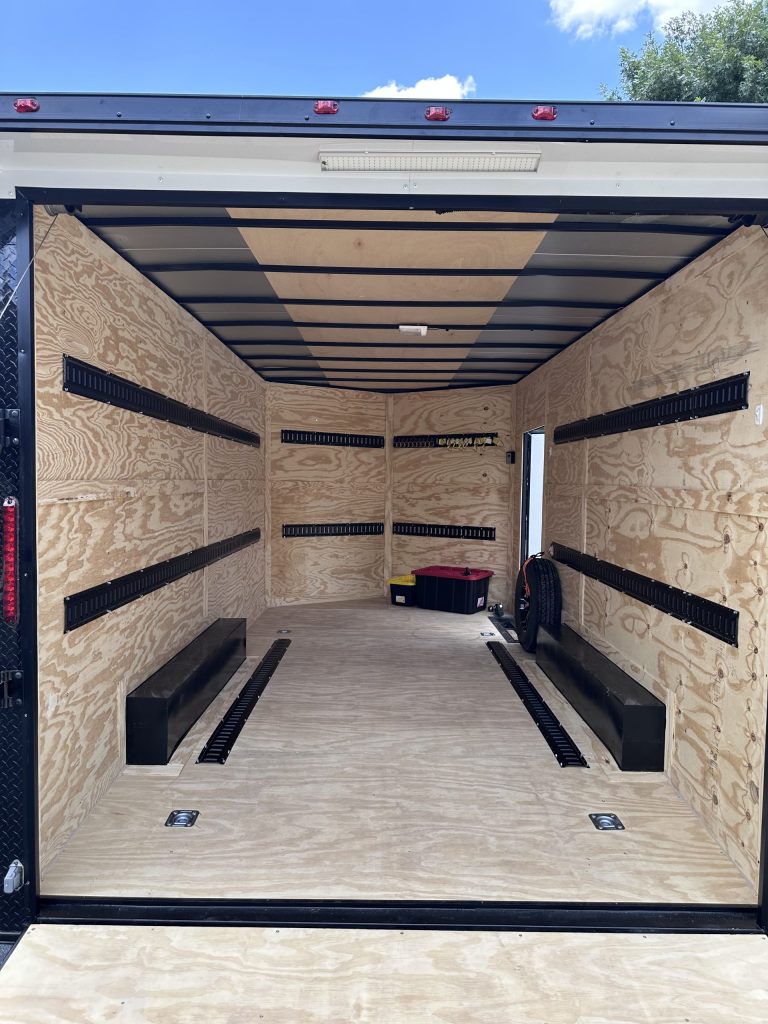 16' x 8.5' Enclosed Car Hauler (With Straps & E-Tracks)