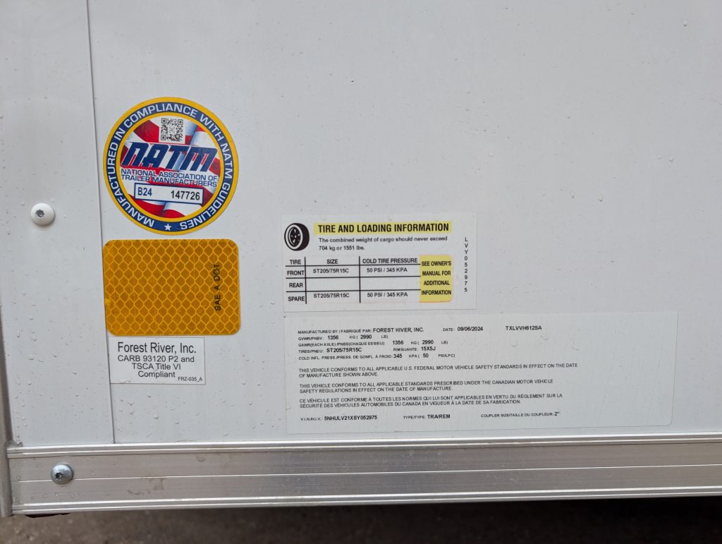 2025 Contiential Cargo 12ft Enclosed Trailer