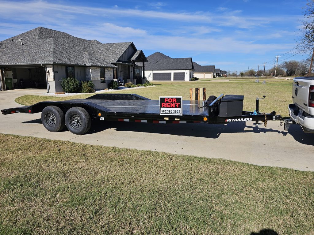 20ft Superwide Flatbed Car Hauler With Winch