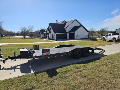 20ft Superwide Flatbed Car Hauler With Winch