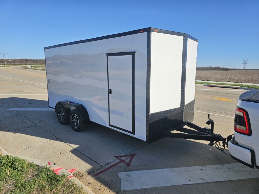 7x16 Enclosed Trailer with winch