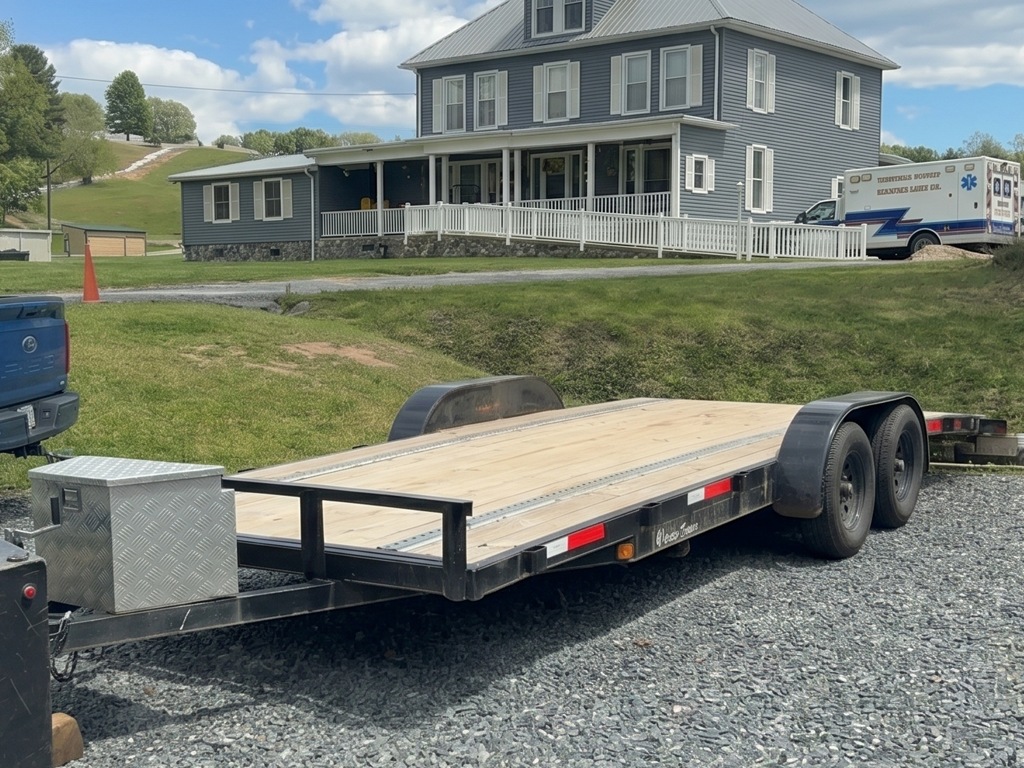 20ft 7k GCW Dovetail Car Hauler With Ramps