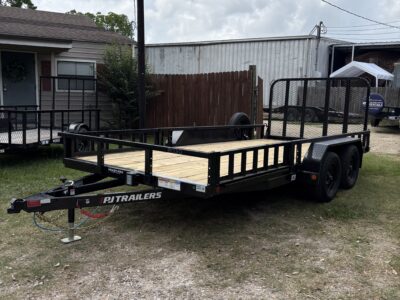 16ft Utility Trailer with Side-Load ATV Ramps and Rear Gate