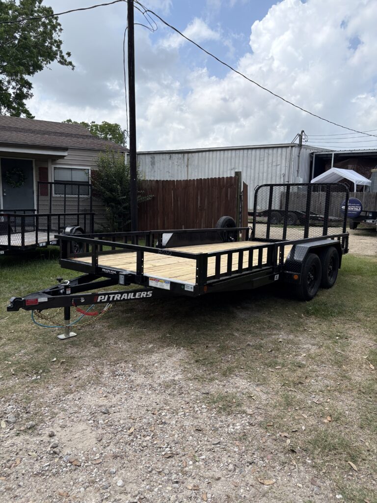16ft Utility Trailer with Side-Load ATV Ramps and Rear Gate