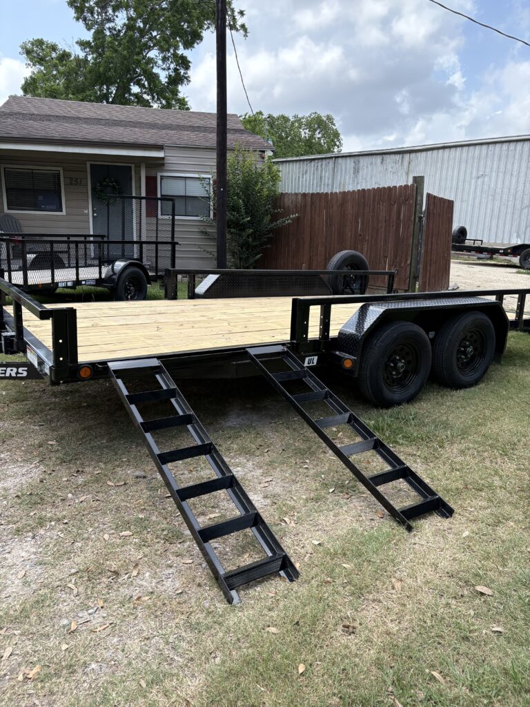 16ft Utility Trailer with Side-Load ATV Ramps and Rear Gate