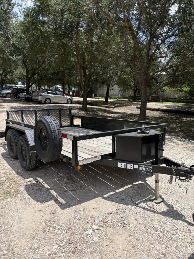 12ft Utility Trailer with Rear Ramp Gate