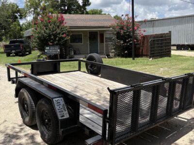 12ft Utility Trailer with Rear Ramp Gate
