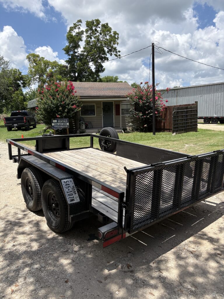 12ft Utility Trailer with Rear Ramp Gate