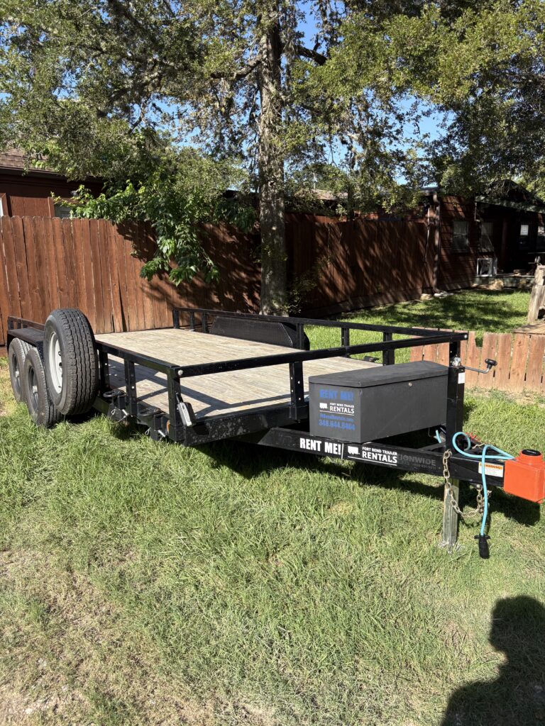 16ft Utility Trailer with Rear Ramps