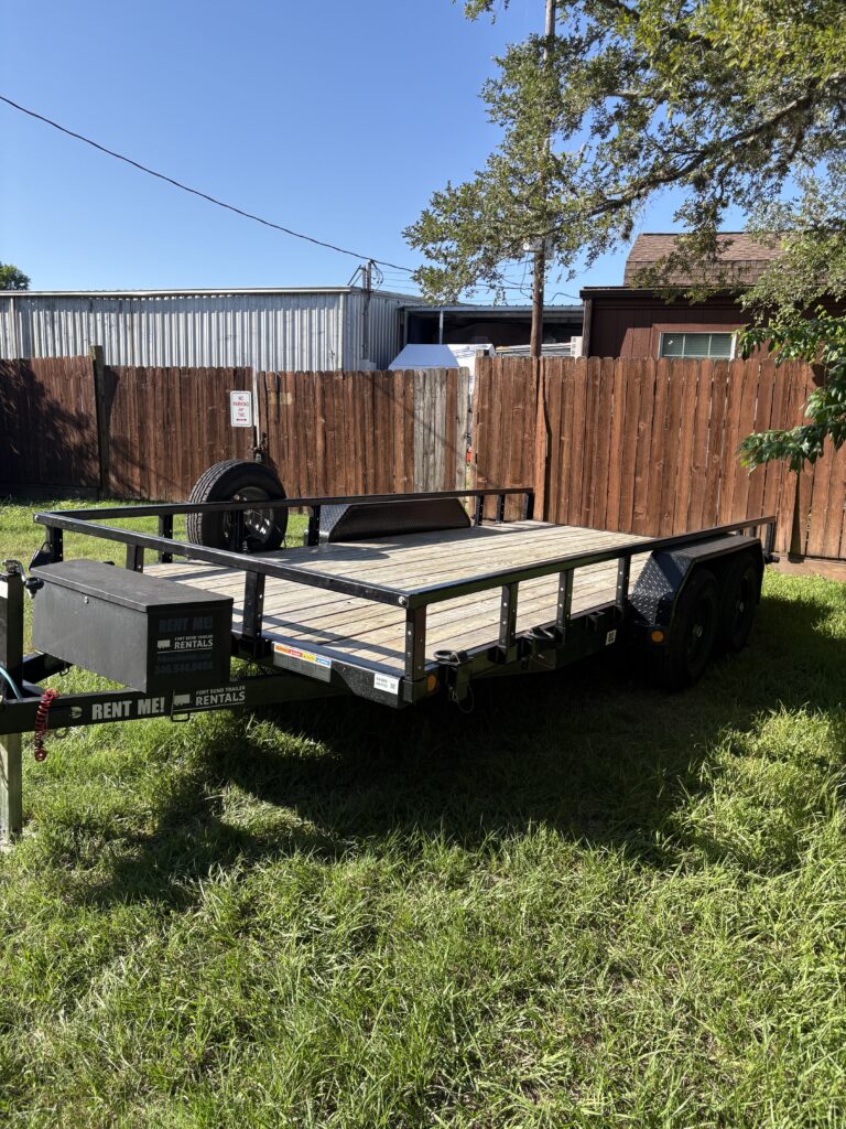 16ft Utility Trailer with Rear Ramps
